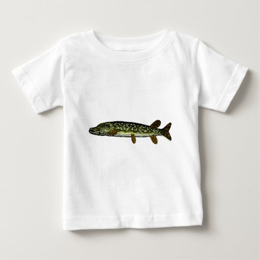 T-shirt Pour Bébé Northern Pike, coupe à bois, 1833 (Devant)