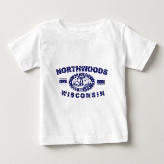 T-shirt Pour Bébé Northwoods-Distressed-[Conv (Devant)