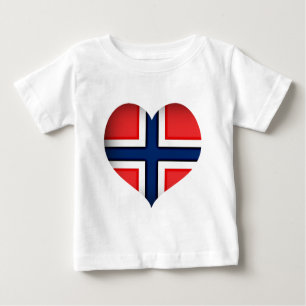 T-shirt Pour Bébé Norway Flag