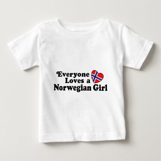 T-shirt Pour Bébé Norwegian Girl (Devant)