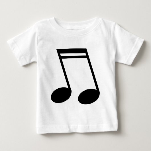 T-shirt Pour Bébé Notes musicales Semiquavers (Devant)