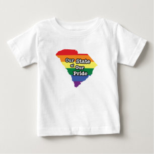 T-shirt Pour Bébé Notre État de notre fierté Caroline du Sud