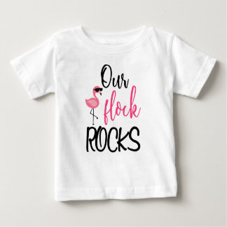 T-shirt Pour Bébé Notre Flock Rocks Flamant rose Fête des Mères T-sh