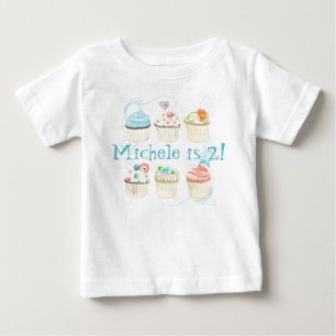 T-shirt Pour Bébé Notre 'Lil Cupcake, T-shirt bébé personnalisé