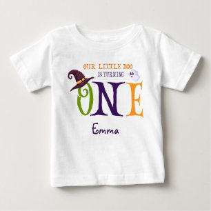 T-shirt Pour Bébé Notre Petit Boo Turner Un, Halloween 1er Anniversa