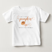 T-shirt Pour Bébé Notre Petit Citrouille 1er anniversaire (Devant)