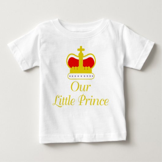 T-shirt Pour Bébé Notre petit prince (Devant)