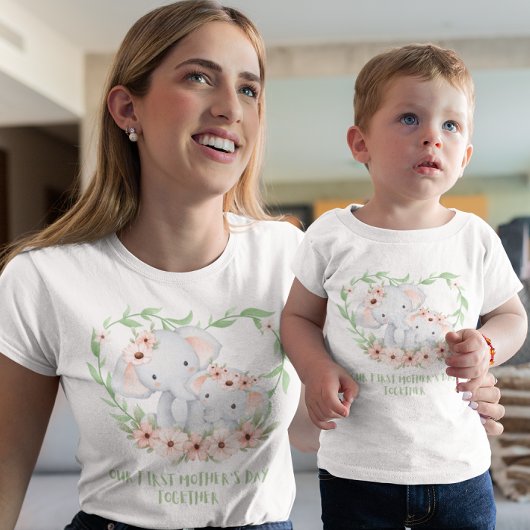 T-shirt Pour Bébé Notre premier jour de mère ensemble Bodysuit bébé