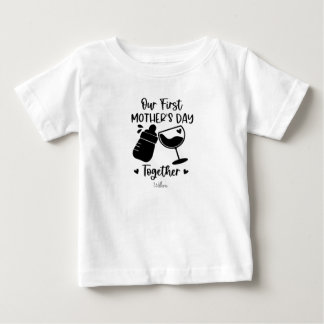 T-shirt Pour Bébé Notre première fête des mères ensemble, cadeau de 