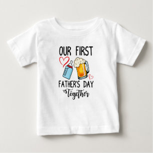 T-shirt Pour Bébé Notre première Fête des pères
