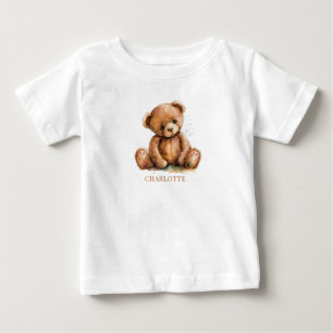 T-shirt Pour Bébé Noun ours en peluche personnalisé