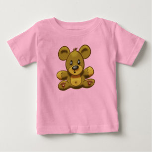 T-shirt Pour Bébé Nounours en Teddy Bear pour bébé fille rose