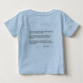 T-shirt Pour Bébé Nourrisson de Yeshua (Jésus dans l'hébreu) et (Dos)