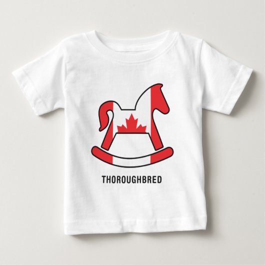 T-shirt Pour Bébé Nourrisson Pur-Sang Manches Longues (Devant)