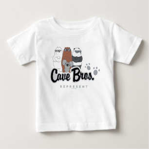 T-shirt Pour Bébé Nous Ours Nus - Bros Grotte. Représenter