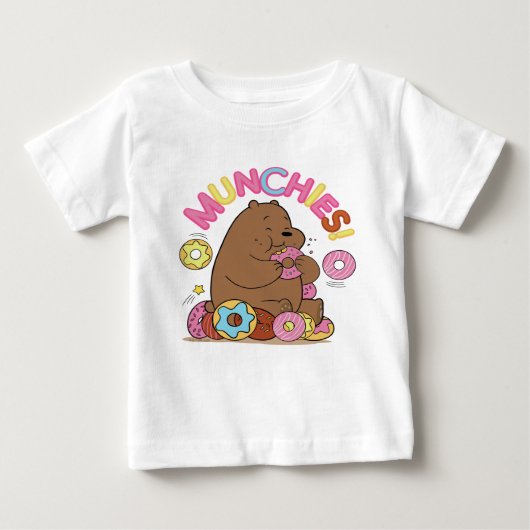 T-shirt Pour Bébé Nous Ours Nus - Grizz Donut Munchies! (Devant)