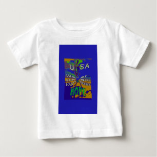 T-shirt Pour Bébé Nous sommes plus forts ensemble drôle USA Hope mot