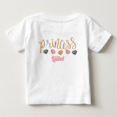 T-shirt Pour Bébé Nouveau bébé Princesse Lilibet Cute Kitten nommé B (Dos)