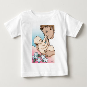 T-shirt Pour Bébé Nouveau papa et bébé