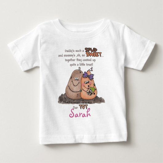 T-shirt Pour Bébé Nouveau point (Devant)
