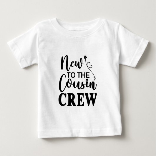 T-shirt Pour Bébé Nouveau pour l'équipage Cousin (Devant)