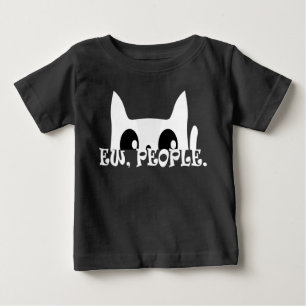 T-shirt Pour Bébé Nouveautés Gentillesse Chat Blanc