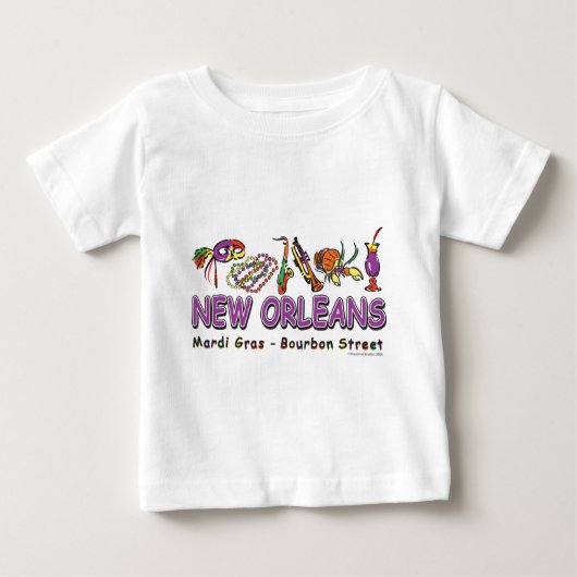 T-shirt Pour Bébé Nouvelle-Orléans - Amusants (Devant)