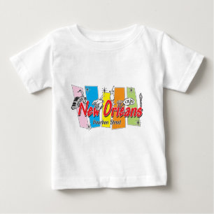 T-shirt Pour Bébé Nouvelle-Orléans Retro Look