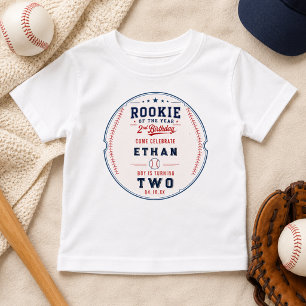 T-shirt Pour Bébé Nouvelle recrue de l'année Baseball 2e anniversair