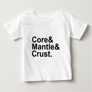 T-shirt Pour Bébé Noyau Manteau Croûte Structure Interne de la Ter