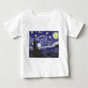 T-shirt Pour Bébé Nuit Van Gogh Starry
