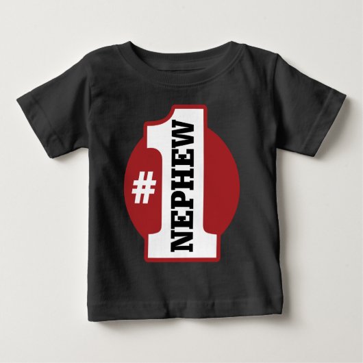 T-shirt Pour Bébé Numéro 1 Nephew (Devant)