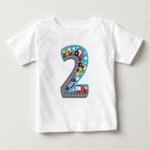 T-SHIRT POUR BÉBÉ NUMÉRO DEUX ENFANT 2E ANNIVERSAIRE