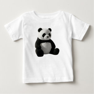 T-shirt Pour Bébé Nursery minimaliste ensoleillé avec peluche panda