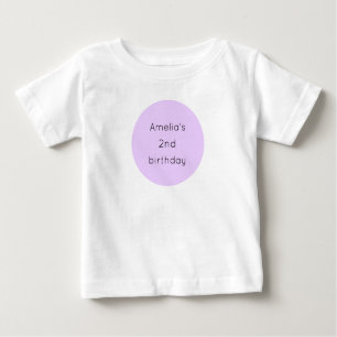 T-shirt Pour Bébé Nutcracker Anniversaire Purple Ballet Chaussons