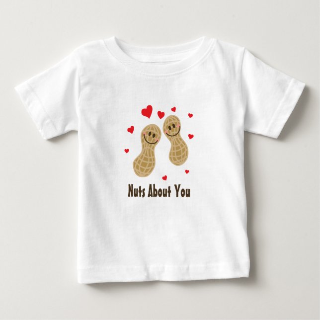 T-shirt Pour Bébé Nuts À propos de vous mignonette cacahuètes Humour (Devant)