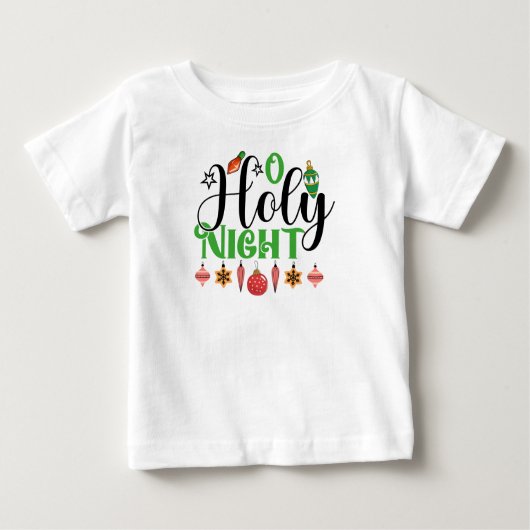 T-shirt Pour Bébé O Holy Night (Devant)