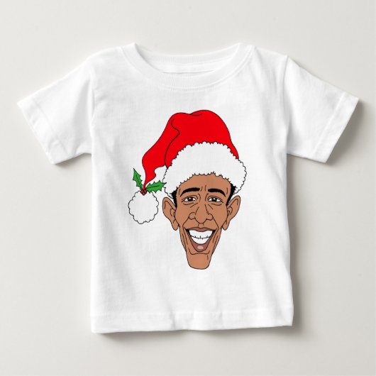 T-shirt Pour Bébé Obama Claus (Devant)