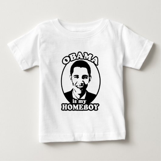 T-shirt Pour Bébé Obama est mon homeboy (Devant)