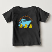 T-shirt Pour Bébé Obtenir Mes Canards De Croisière Dans Une Rangée (Devant)