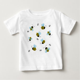 T-shirt Pour Bébé Occupé Buzzing Bees Genre Neutre