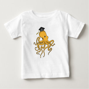 T-shirt Pour Bébé Octopus comme étudiant avec diplôme