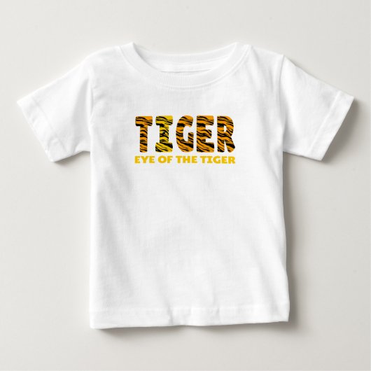 T-shirt Pour Bébé Oeil du tigre (Devant)
