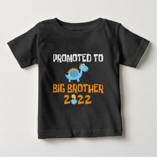 T-shirt Pour Bébé Œuf De Dinosaure Éclosion Promu Grand Frère