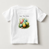 T-shirt Pour Bébé Oeufs de Pâques et lapin de Pâques (Dos)