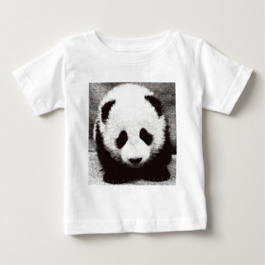 T-shirt Pour Bébé Œuvre d'art Panda (Devant)