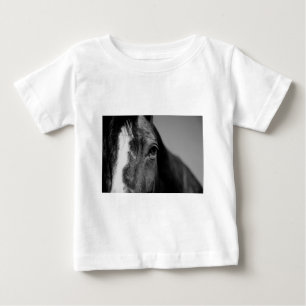 T-shirt Pour Bébé OEuvre d'oeil noir blanc
