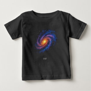 T-shirt Pour Bébé Oeuvre Galaxie - Illustration de l'espace spiral c