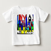 T-shirt Pour Bébé Oeuvre originale de NYC (Devant)