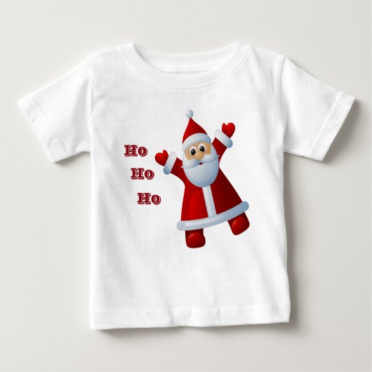 T-shirt Pour Bébé Oh ! Oh ! Oh ! Mare Santa Claus Joyeux Noël (Devant)